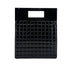 CHANEL VINTAGE CHOCOLATE BAR HAND BAG BLACK PERPEX ENAMEL 90299171