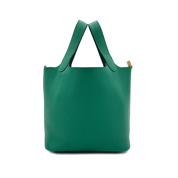 HERMES PICOTIN LOCK PM VERT VERTIGO TAURILLON CLEMENCE HAND BAG B GHW 90299172 - PURPOSE
