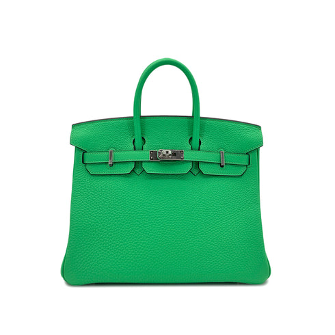 HERMES BIRKIN 25 VERT COMICS TOGO HAND BAG B SHW 90299173 - PURPOSE