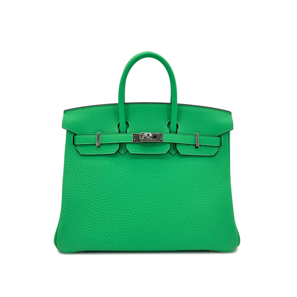 HERMES BIRKIN 25 VERT COMICS TOGO HAND BAG B SHW 90299173 - PURPOSE