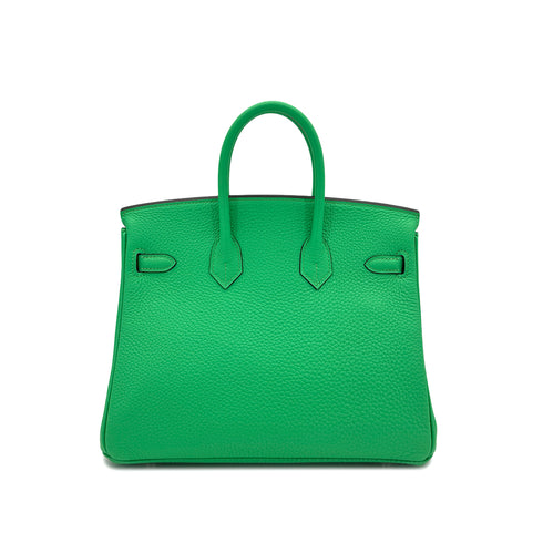 HERMES BIRKIN 25 VERT COMICS TOGO HAND BAG B SHW 90299173 - PURPOSE