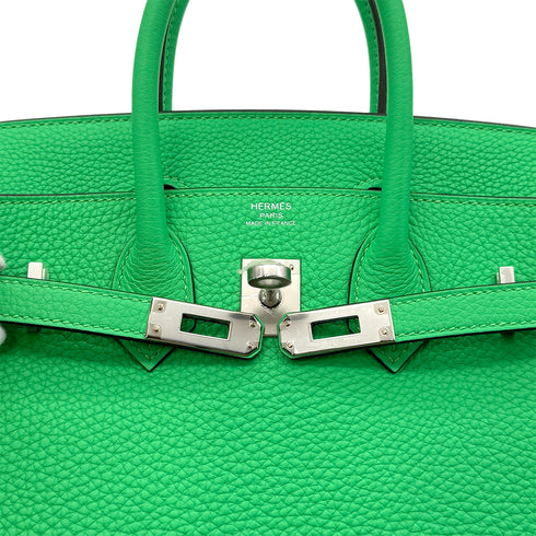 HERMES BIRKIN 25 VERT COMICS TOGO HAND BAG B SHW 90299173 - PURPOSE
