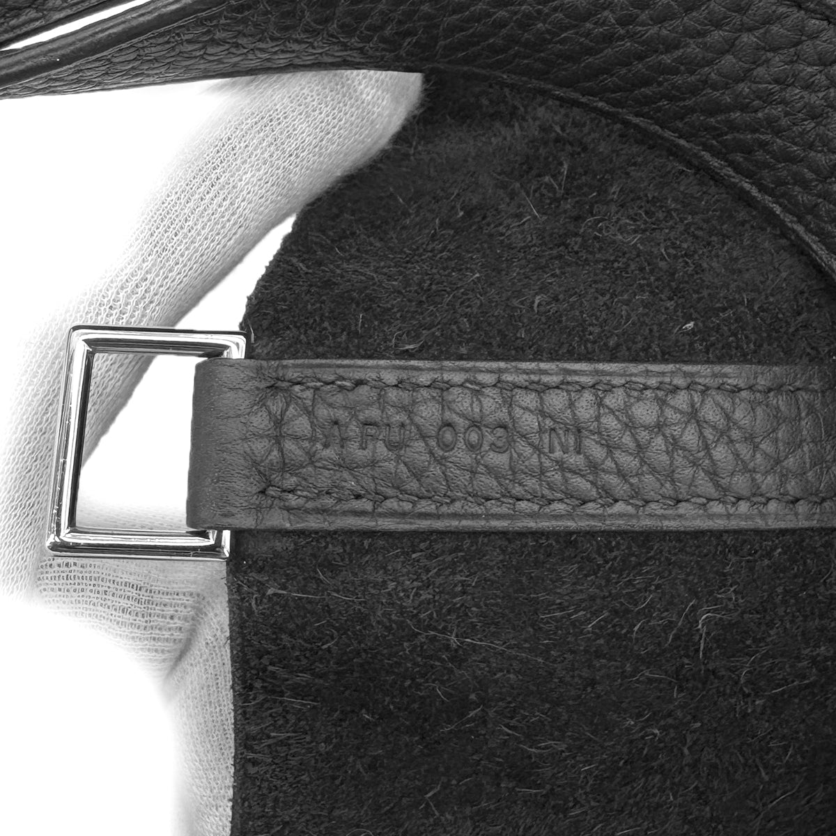 HERMES PICOTIN LOCK MM BLACK TAURILLON CLEMENCE HAND BAG A SHW 90299292