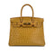 HERMES BIRKIN 30 CHESTNUT OSTRICH HAND BAG □D GOLD HARDWARE 90299293 - PURPOSE