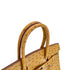 HERMES BIRKIN 30 CHESTNUT OSTRICH HAND BAG □D GOLD HARDWARE 90299293 - PURPOSE