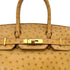 HERMES BIRKIN 30 CHESTNUT OSTRICH HAND BAG □D GOLD HARDWARE 90299293 - PURPOSE