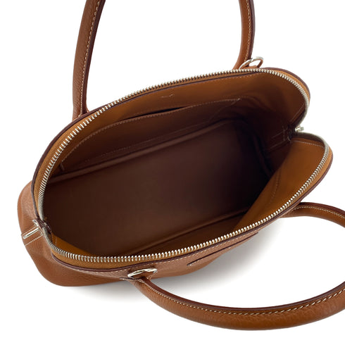 HERMES BOLIDE 31 GOLD TAURILLON CLEMENCE HAND SHOULDER BAG C SHW 90299301