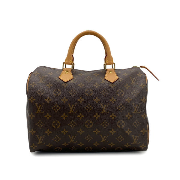LOUIS VUITTON MONOGRAM SPEEDY 30 HAND BAG BROWN M41526 90299302