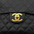 CHANEL VINTAGE MAXI MATELASSE 34 CHAIN SHOULDER BAG BLACK LAMB SKIN 90299307 - PURPOSE