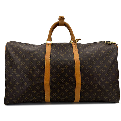 LOUIS VUITTON MONOGRAM KEEPALL 60 BANDOULIERE LUGGAGE BROWN M41412 90299308 - PURPOSE