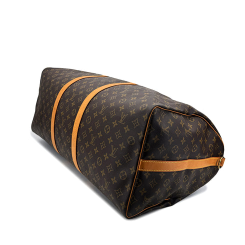 LOUIS VUITTON MONOGRAM KEEPALL 60 BANDOULIERE LUGGAGE BROWN M41412 90299308 - PURPOSE