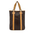 CELINE VINTAGE MACADAM TOTE BAG BROWN PVC LEATHER 90299309