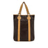 CELINE VINTAGE MACADAM TOTE BAG BROWN PVC LEATHER 90299309