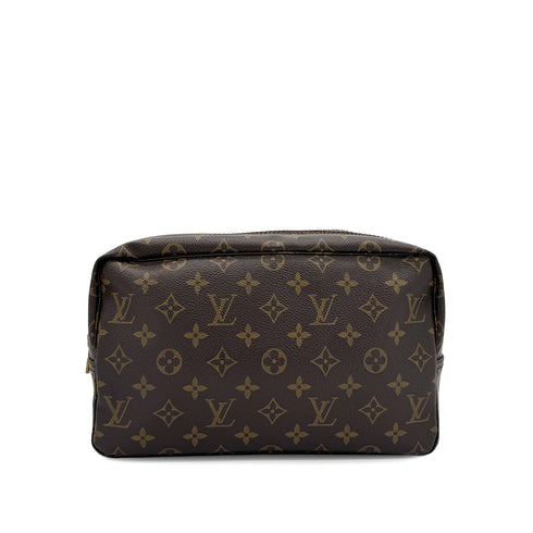 LOUIS VUITTON MONOGRAM TROUSSE TOILETTE 28 CLUTCH BAG BROWN M47522 90299312 - PURPOSE
