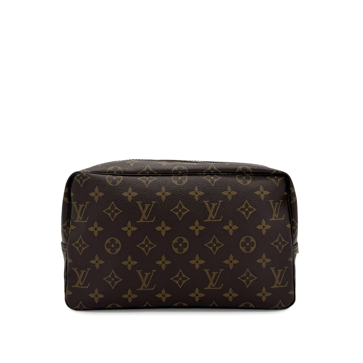 LOUIS VUITTON MONOGRAM TROUSSE TOILETTE 28 CLUTCH BAG BROWN M47522 90299312