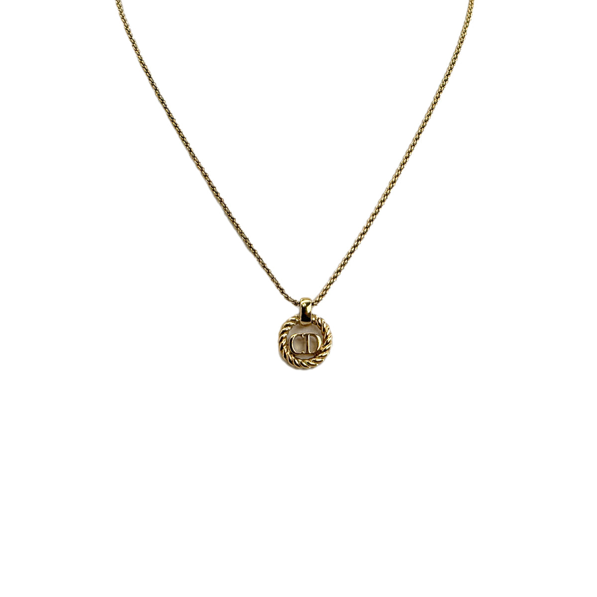 CHRISTIAN DIOR NECKLACE CD LOGO GOLD ACCESSORY 90299319