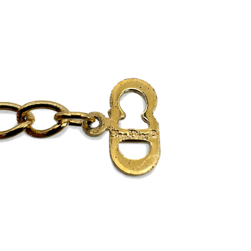 CHRISTIAN DIOR NECKLACE CD LOGO GOLD ACCESSORY 90299319