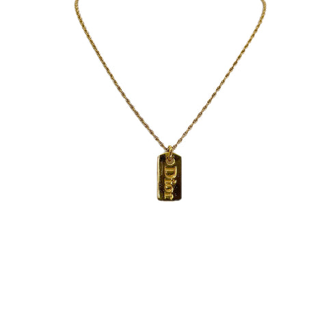 CHRISTIAN DIOR NECKLACE LOGO GOLD ACCESSORY 90299323 - PURPOSE