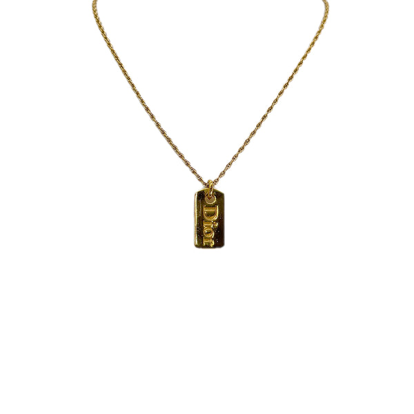 CHRISTIAN DIOR NECKLACE LOGO GOLD ACCESSORY 90299323 - PURPOSE