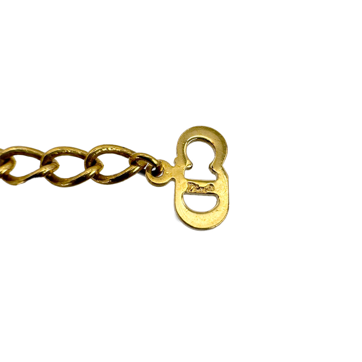 CHRISTIAN DIOR NECKLACE LOGO GOLD ACCESSORY 90299323