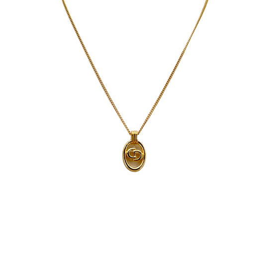 CHRISTIAN DIOR NECKLACE CD LOGO GOLD ACCESSORY 90299324