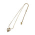 CHRISTIAN DIOR NECKLACE LOGO HEART RHINESTONE GOLD ACCESSORY 90299327 - PURPOSE