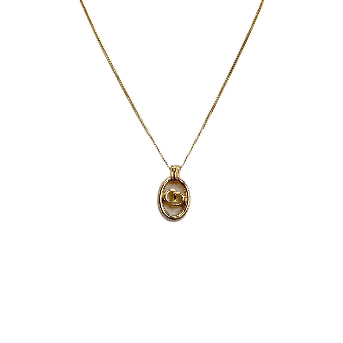 CHRISTIAN DIOR NECKLACE CD LOGO GOLD ACCESSORY 90299330