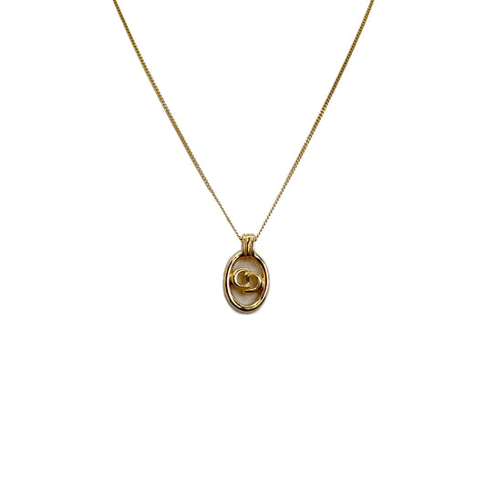 CHRISTIAN DIOR NECKLACE CD LOGO GOLD ACCESSORY 90299330