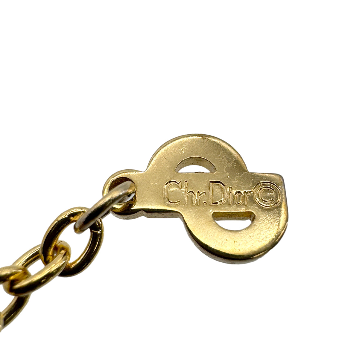 CHRISTIAN DIOR NECKLACE CD LOGO GOLD ACCESSORY 90299330