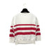 CHANEL MADEMOISELLE LONG SLEEVE SWEATSHIRT WHITE COTTON 40 01A RTW 90299334
