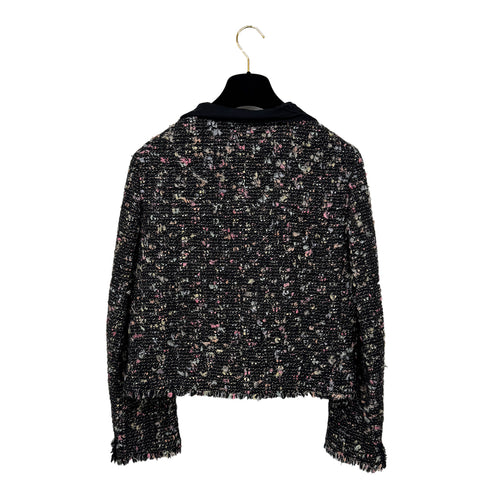 CHANEL COCO BUTTON TWEED JACKET BLACK WOOL 38 04A RTW 90299336