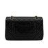 CHANEL VINTAGE CLASSIC FLAP MEDIUM CHAIN SHOULDER BAG BLACK LAMB SKIN 90299338 - PURPOSE