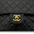 CHANEL VINTAGE CLASSIC FLAP MEDIUM CHAIN SHOULDER BAG BLACK LAMB SKIN 90299338 - PURPOSE
