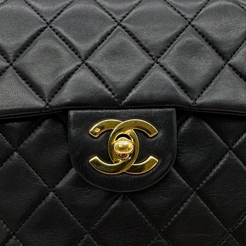 CHANEL VINTAGE MINI SQUARE 17 CHAIN SHOULDER BAG BLACK LAMB SKIN 90299340 - PURPOSE