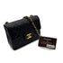 CHANEL VINTAGE MINI SQUARE 17 CHAIN SHOULDER BAG BLACK LAMB SKIN 90299340 - PURPOSE
