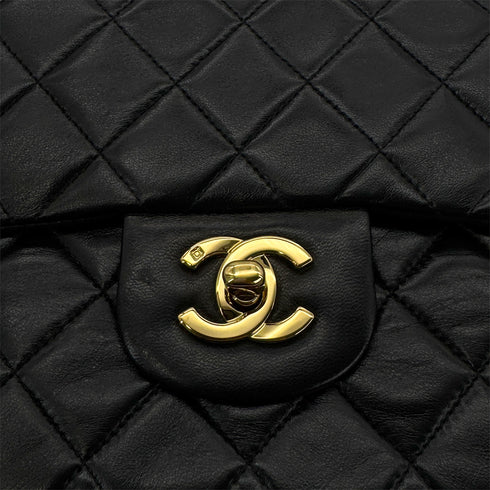 CHANEL VINTAGE CLASSIC FLAP SMALL CHAIN SHOULDER BAG BLACK LAMB SKIN 90299344 - PURPOSE