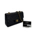 CHANEL VINTAGE CLASSIC FLAP SMALL CHAIN SHOULDER BAG BLACK LAMB SKIN 90299344 - PURPOSE