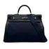 HERMES KELLY 50 RETOURNE BLUE MARINE TOGO TOILE OFFICIER HAND SHOULDER BAG □F SHW 90299345 - PURPOSE