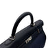 HERMES KELLY 50 RETOURNE BLUE MARINE TOGO TOILE OFFICIER HAND SHOULDER BAG □F SHW 90299345 - PURPOSE