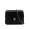 CHANEL VINTAGE MINI SQUARE 17 CHAIN SHOULDER BAG BLACK LAMB SKIN 90299347 - PURPOSE