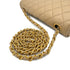 CHANEL VINTAGE MATELASSE HALF MOON CHAIN SHOULDER BAG BEIGE LAMB SKIN 90299348 - PURPOSE