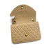 CHANEL VINTAGE MATELASSE HALF MOON CHAIN SHOULDER BAG BEIGE LAMB SKIN 90299348 - PURPOSE