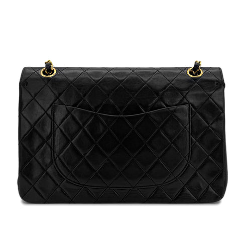 CHANEL VINTAGE MATELASSE CHAIN SHOULDER BAG BLACK LAMB SKIN 90299352 - PURPOSE