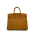 HERMES BIRKIN 25 VERSO CARAMEL LIME TOGO HAND BAG Y SHW 90299357 - PURPOSE