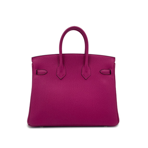 HERMES BIRKIN 25 ROSE POURPRE TOGO HAND BAG D SHW 90299358 - PURPOSE