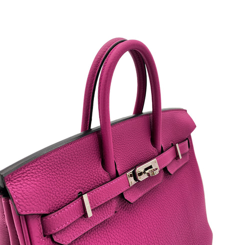 HERMES BIRKIN 25 ROSE POURPRE TOGO HAND BAG D SHW 90299358 - PURPOSE