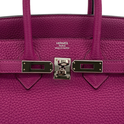 HERMES BIRKIN 25 ROSE POURPRE TOGO HAND BAG D SHW 90299358 - PURPOSE