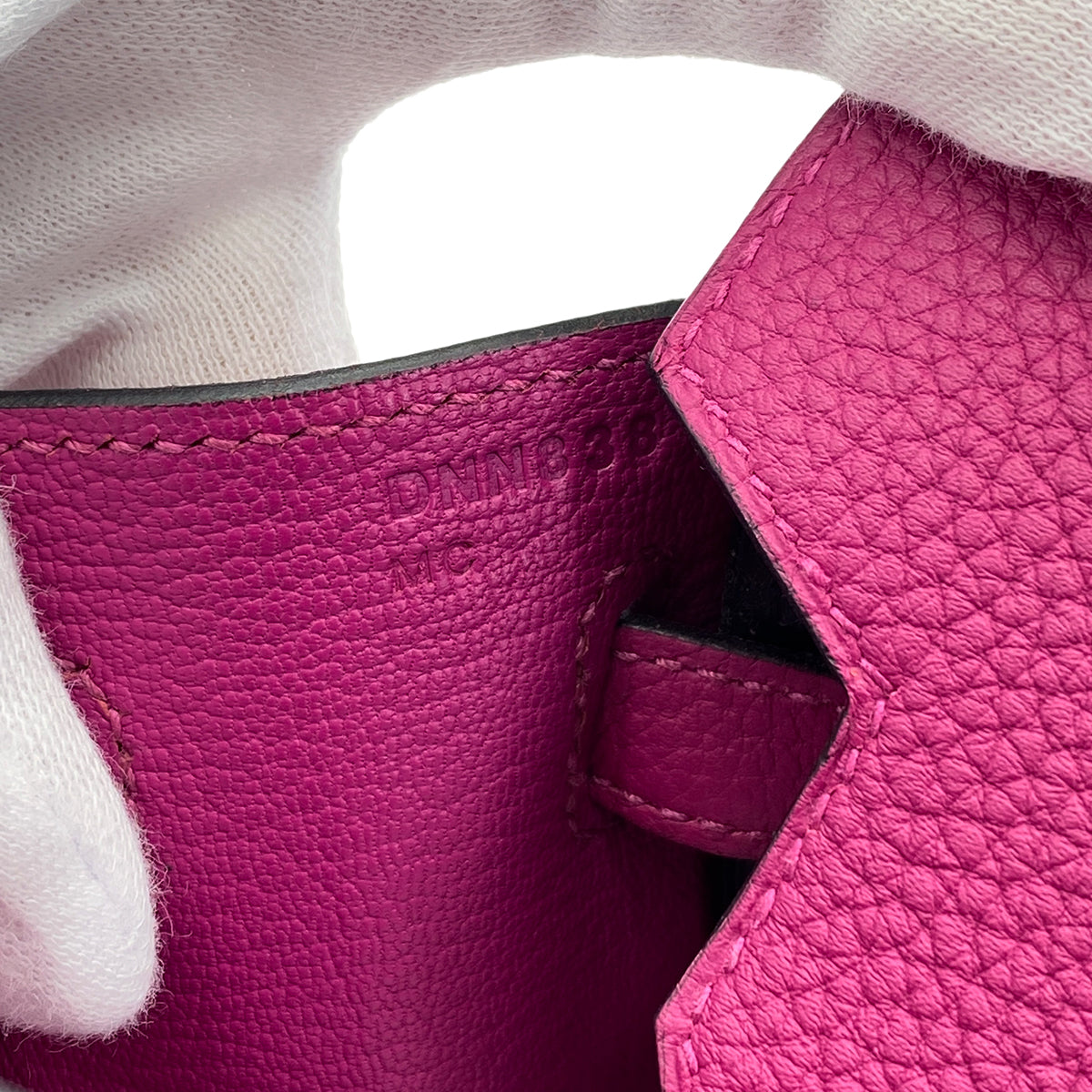 HERMES BIRKIN 25 ROSE POURPRE TOGO HAND BAG D SHW 90299358