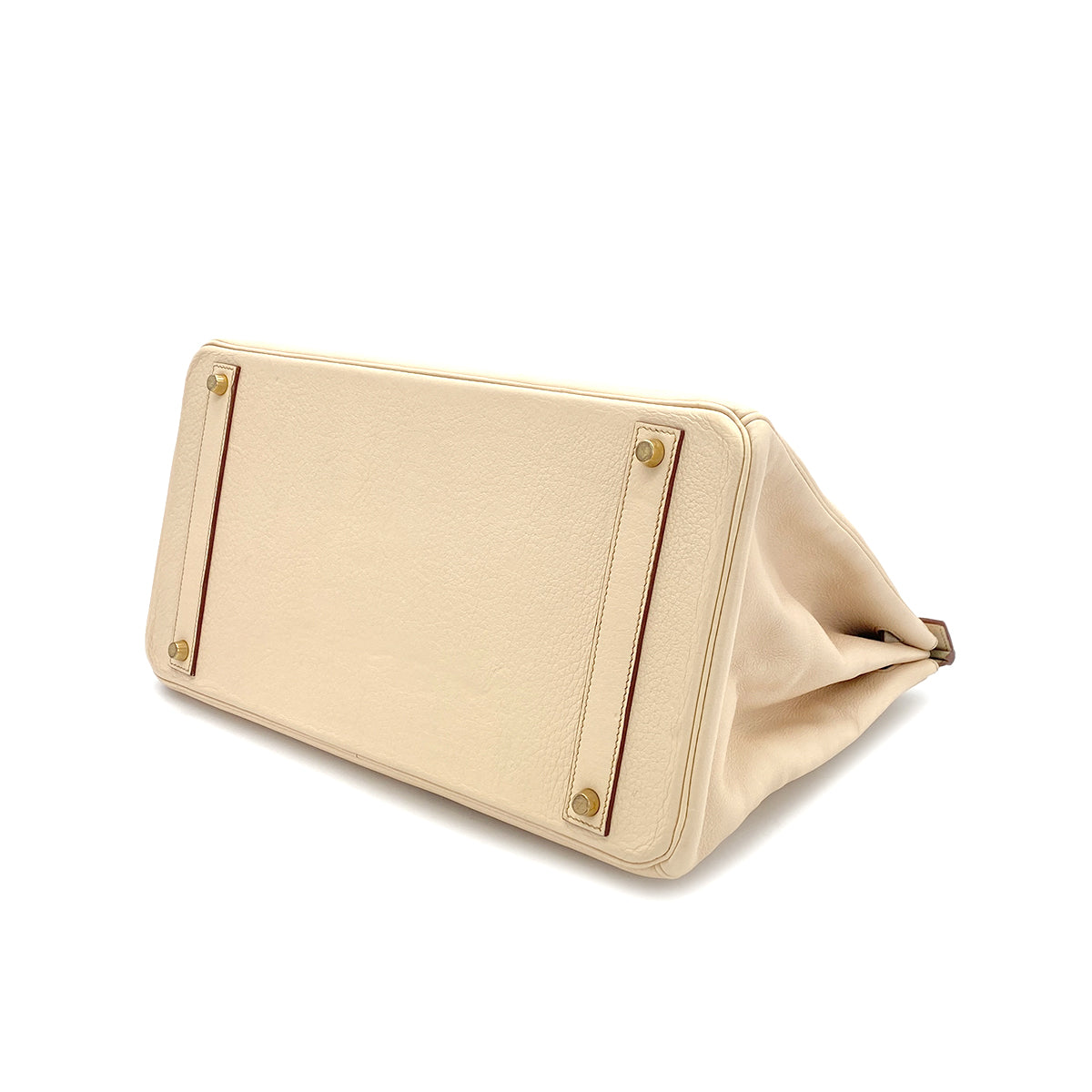 HERMES BIRKIN 40 BEIGE TYPE TAURILLON CLEMENCE HAND BAG □E GHW 90299359