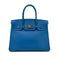 HERMES BIRKIN 30 BLUE FRANCE COUCHVEL HAND BAG 〇Z GHW 90299360 - PURPOSE
